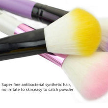 Professional 7pc Makeup Brush Set tools Make-up Toiletry Kit Wool Make Up Brush Set Case Cosmetic Brush EF8