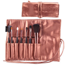 Professional 7pc Makeup Brush Set Tools Foundation Make-up Toiletry Kit Wool Make Up Blush Brush Set Case 4 Colors EF8