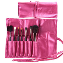 Professional 7pc Makeup Brush Set Tools Foundation Make-up Toiletry Kit Wool Make Up Blush Brush Set Case 4 Colors EF8