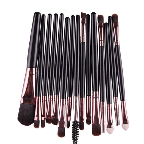 Professional Maquiagem Makeup Brushes 15pc Beauty Cosmetics Foundation Blending Blush Make Up Brush Tool Kit Set EF8