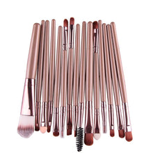 Professional Maquiagem Makeup Brushes 15pc Beauty Cosmetics Foundation Blending Blush Make Up Brush Tool Kit Set EF8