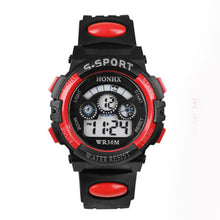 al Gifts Waterproof Children Boy Digital LED Quartz Alarm Date Sports Wristwatch for Cool Teenagers EF8