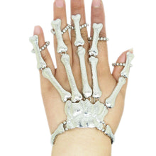 Pulseras Pulseira Slave Bones H  Skull Bracelets   Bangles Bracelets For Women Cool Punk metal Goth Skeleton Bracelet EF8