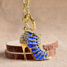 Purse Bags Pendant Holder Chains Key Rings Gifts For Women 11 Colors s Women Crystal Rhinestone High Heeled Shoe Keychain EF8