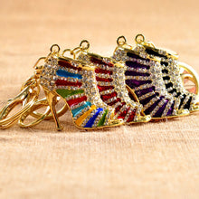 Purse Bags Pendant Holder Chains Key Rings Gifts For Women 11 Colors s Women Crystal Rhinestone High Heeled Shoe Keychain EF8