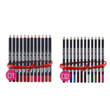 High Light Cosmetic 24 Colors Pencil Waterproof Easy To Color Lip Liner Pencil Eye Shadow Pen Combinations EF8