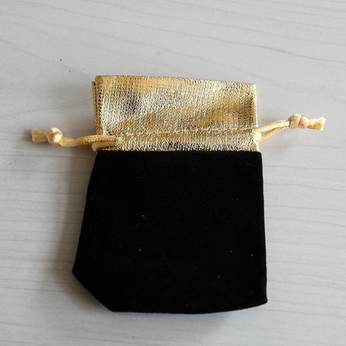 Red Black Velvet Drawstring Pouch Jewelry Bag Packaging Jewelry Holder  Wedding Gift Bag 8 7*6 8cm EF8