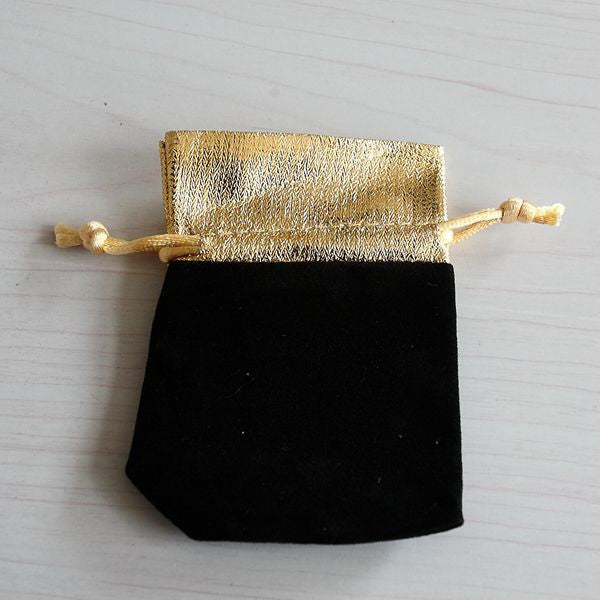 Red Black Velvet Drawstring Pouch Jewelry Bag Packaging Jewelry Holder  Wedding Gift Bag 8 7*6 8cm EF8
