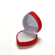 Red Heart Shaped Ring Box Mini Cute Red Carrying Cases For Rings Display Box Jewelry Packaging s EF8