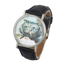Relogio feminino Fashion Casual Cute Cat Women Leather Band Analog Quartz Dial Wrist Watch Relojes mujer EF8
