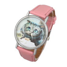 Relogio feminino Fashion Casual Cute Cat Women Leather Band Analog Quartz Dial Wrist Watch Relojes mujer EF8