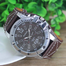 Relogio masculino Men Quartz Steel Dial Analog Sport Luxury Leather Band Watch Men watches EF8