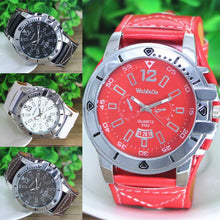 Relogio masculino Men Quartz Steel Dial Analog Sport Luxury Leather Band Watch Men watches EF8