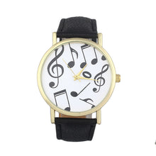 Relojes Mujer Casual Musical Notes Women Men Leather Band Analog Quartz Dial Wristwatch As Gift Relogio feminino EF8