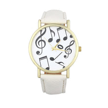 Relojes Mujer Casual Musical Notes Women Men Leather Band Analog Quartz Dial Wristwatch As Gift Relogio feminino EF8