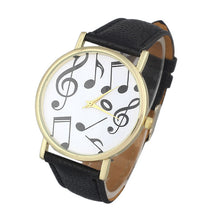 Relojes Mujer Casual Musical Notes Women Men Leather Band Analog Quartz Dial Wristwatch As Gift Relogio feminino EF8