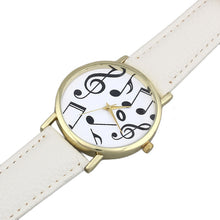 Relojes Mujer Casual Musical Notes Women Men Leather Band Analog Quartz Dial Wristwatch As Gift Relogio feminino EF8