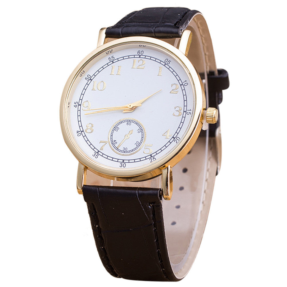 Relojes Mujer Digital Pattern Leather Band Analog Quartz Vogue Wrist Watches EF8