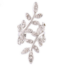 Retro Crystal Earings Warp Clip Ear Clip Women's Jewelry Rhinestone Leaf Ear Cuff Earrings EF8