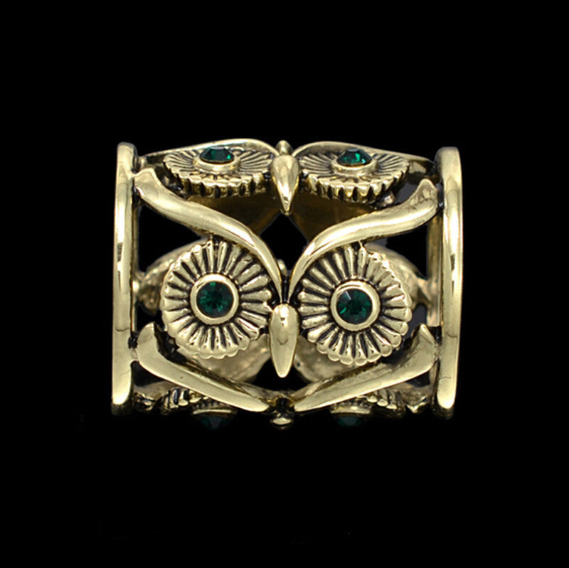 Retro Owl Scarf Buckle Crystal Scarf Holder Wedding Hollow Out Belt Brooches Clips Pins Bronze Sliver Jewelry EF8