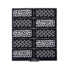 Reusable Stamping Tool DIY Nail Art Hollow Template Stickers Stamp Stencil Guide EF8