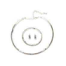 Rhinestone Crystal Choker Necklace Earrings   Bracelet Wedding Jewelry Sets Earrings Necklaces Bracelet Jewelry Sets EF8