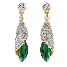Rhinestone Water Drop Elegant Charm Earring Jewelry 5 Colors Women Statement Crystal Earrings EF8