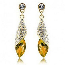 Rhinestone Water Drop Elegant Charm Earring Jewelry 5 Colors Women Statement Crystal Earrings EF8