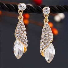 Rhinestone Water Drop Elegant Charm Earring Jewelry 5 Colors Women Statement Crystal Earrings EF8