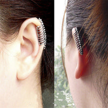 Rock Ear Cuff Earrings Leaf Chain Clip Wrap Earring jewelry Punk Hollow out Ladie Ear Cuff Clip Earrings EF8