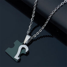 Romantic Men's Women's Couple Lovers Stainless Steel Love Heart Puzzle Necklaces   Pendants For Lover  EF8