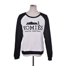 S-2XL White Black Women Pullover Long Sleeve Casual Sweatshirts Women Letter Clothing EF8