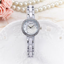 Flower Style Sliver Watch Watch Women Diamond Wristwatch Ladies Watch ClockWristwatches Stainless Watch EF8