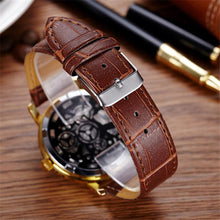 Men's waterproof double-sided Leather Strap Men Waterpoof Mechanical Wristwatches ClockWatch Relogio Masculino EF8