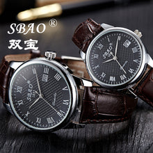 FashionLeisure Women Men Business Leather Stainless Steel Quartz Date Wrist Watch Gift for Lovers relogio masculino EF8