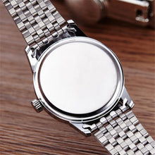 FashionS-A012A Women Men Business Stainless Steel Quartz Calendar Date Wristwatch Gift for Lovers relogio masculino EF8