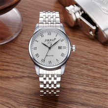 FashionWomen Men Business Stainless Steel Quartz Date Calendar Wrist Watch Gift for Lovers relogio masculino EF8