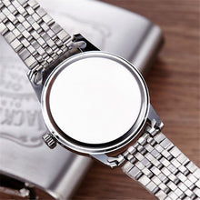 FashionWomen Men Business Stainless Steel Quartz Date Calendar Wrist Watch Gift for Lovers relogio masculino EF8