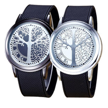 FashionWomen Men Fashion Couple Touch Screen Circular Pattern Ssilicone Band LED Wrist Watch Gift for Lovers EF8