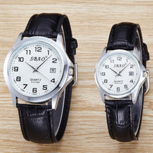 FashionWomen Men Retro Calendar Couple High-grade Business Belt Watch Gift for Lovers relogio masculino EF8