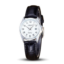 FashionWomen Men Retro Calendar Couple High-grade Business Belt Watch Gift for Lovers relogio masculino EF8