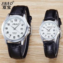 FashionWomen Men Retro Calendar Couple High-grade Business Belt Watch Gift for Lovers relogio masculino EF8