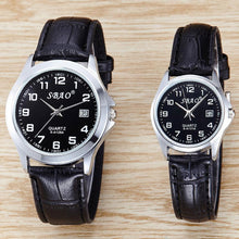 FashionWomen Men Retro Calendar Couple High-grade Business Belt Watch Gift for Lovers relogio masculino EF8