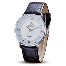 FashionWomen Men Retro Simple Temperament Couple High-grade Business Belt Watch Gift for Lovers relogio masculino EF8