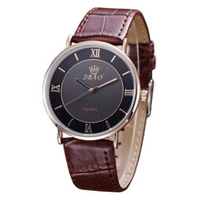 FashionWomen Men Retro Simple Temperament Couple High-grade Business Belt Watch Gift for Lovers relogio masculino EF8