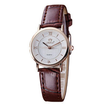FashionWomen Men Retro Simple Temperament Couple High-grade Business Belt Watch Gift for Lovers relogio masculino EF8