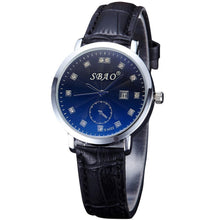 Fashion Women Men Retro Simple Temperament Calendar Couple High-grade Business Belt Watch Gift for Lovers relogio masculino EF8