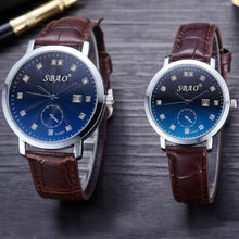 Fashion Women Men Retro Simple Temperament Calendar Couple High-grade Business Belt Watch Gift for Lovers relogio masculino EF8