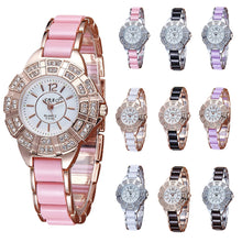 Glod Sliver Fashion High - end Watches Diamond women Ladies dress quartz watch bracelet watch montre femme relogio feminino EF8