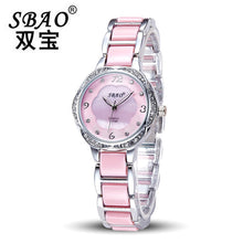 Glod women Ladies dress quartz watch Elegant Fashion Mother Of Pearl Dial bracelet watch montre femme relogio feminino EF8